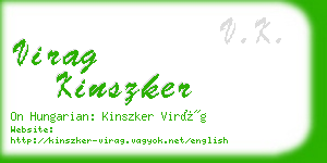 virag kinszker business card